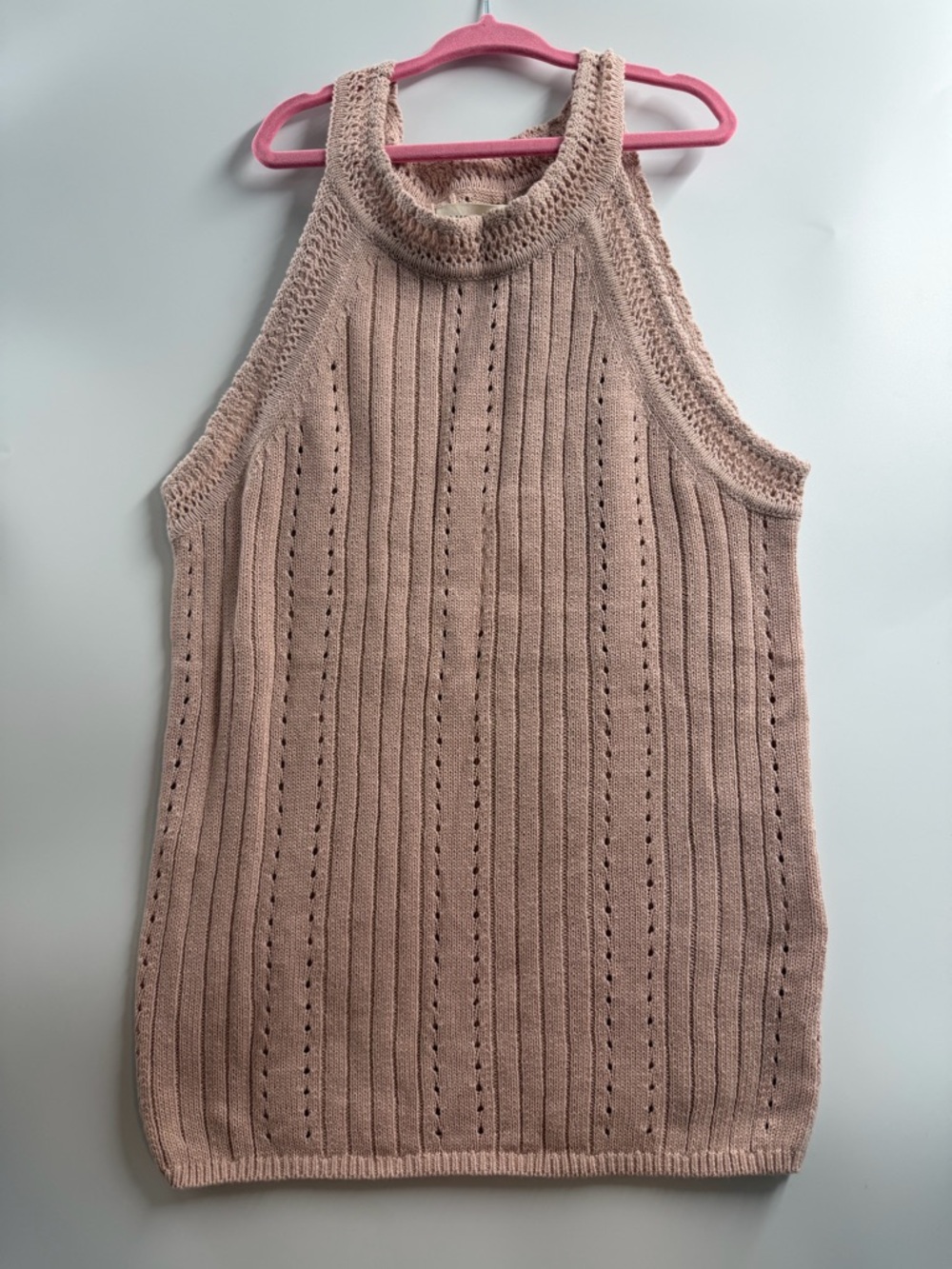 NWT Women’s Sleeveless Knit Tank - Blush Pink LUCKY BRAND